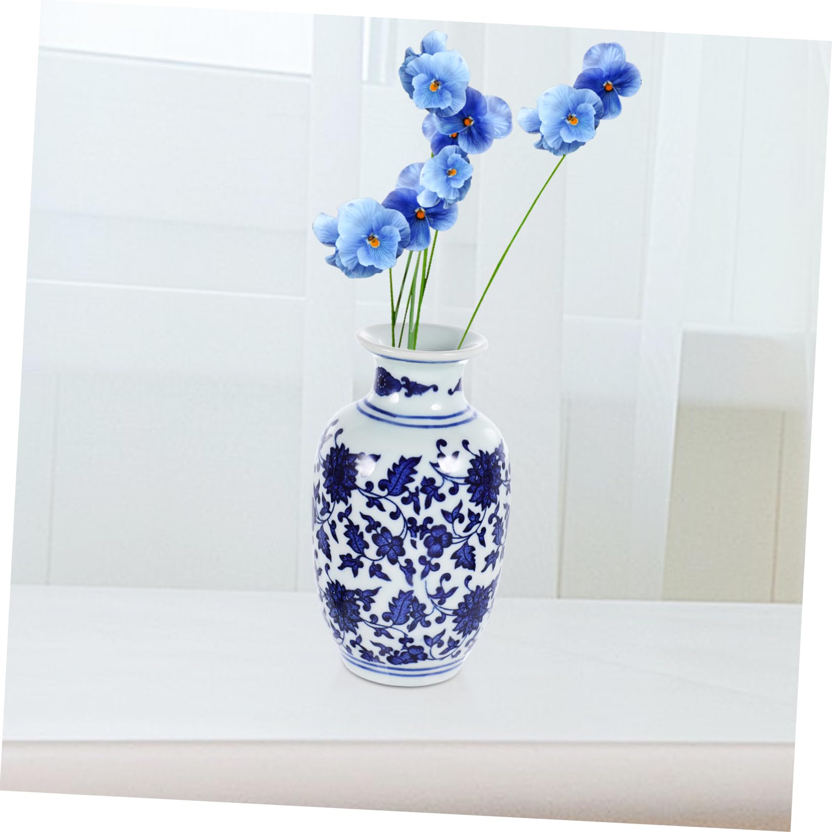 青と白の陶器製花瓶 Amazon.co.jp: USHOBE 陶器 花瓶 青 白 磁器 花瓶 中華風